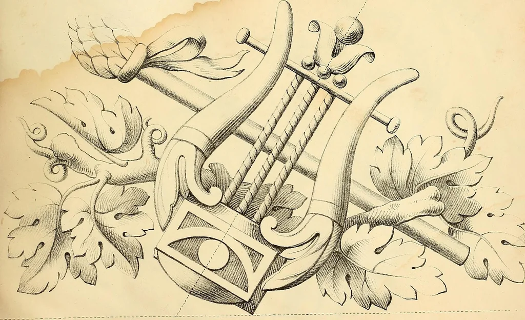 An illustration from Vorlegeblätter zum Zeichnenunterricht in Verzierungen für Volks- und Gewerbschulen, 1844, leaf 16