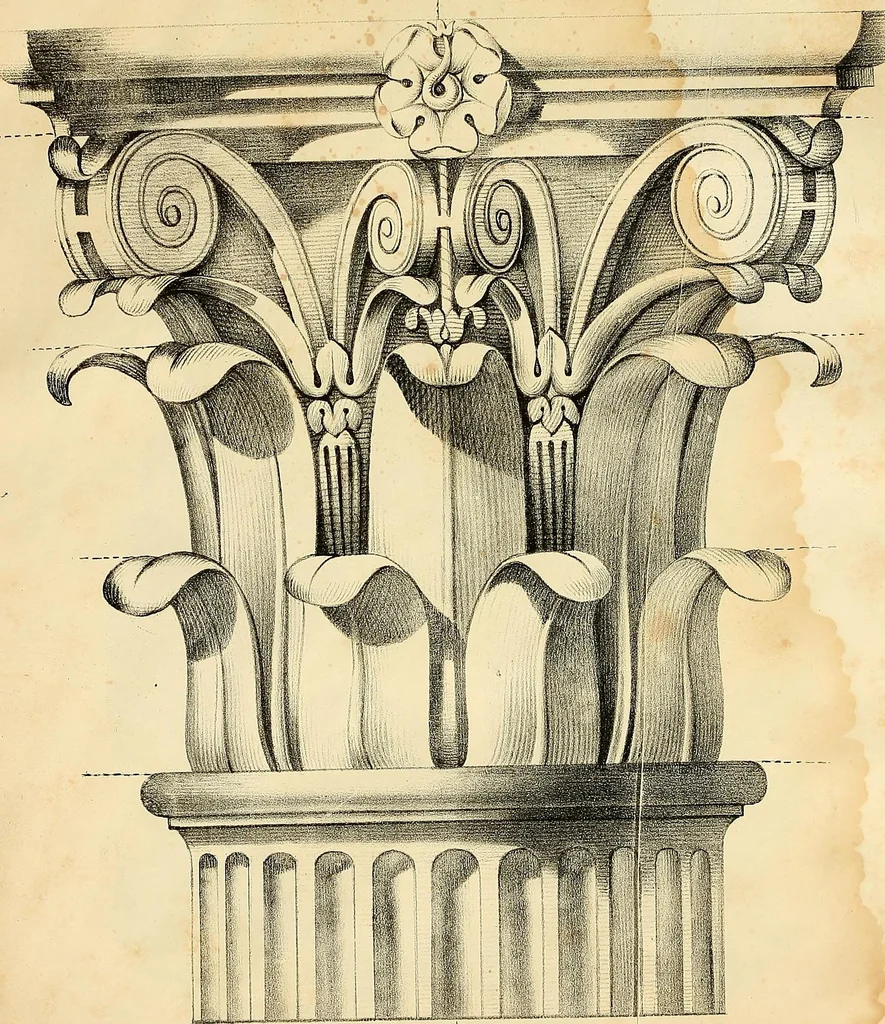 An illustration from Vorlegeblätter zum Zeichnenunterricht in Verzierungen für Volks- und Gewerbschulen, 1844, leaf 38