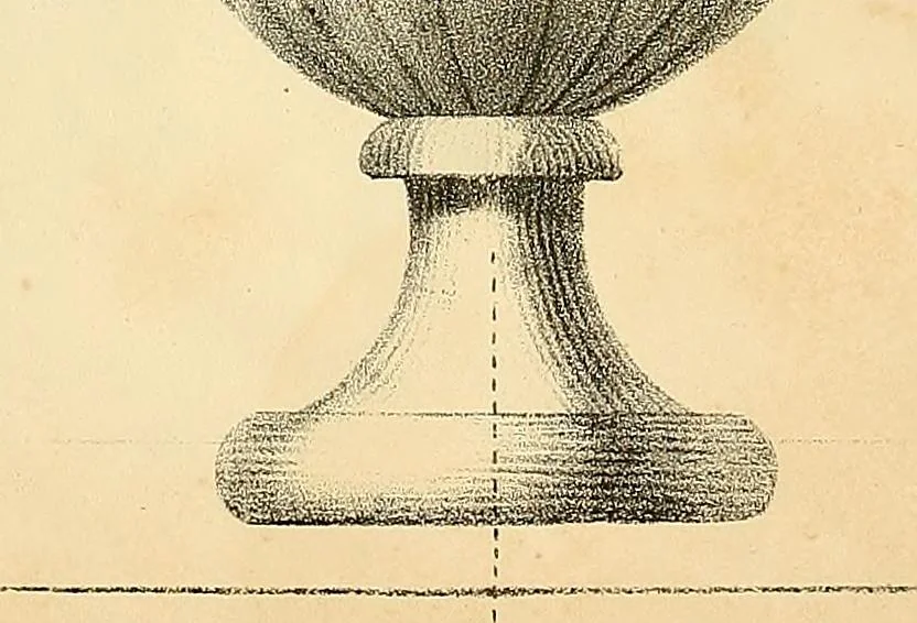 An illustration from Vorlegeblätter zum Zeichnenunterricht in Verzierungen für Volks- und Gewerbschulen, 1844, leaf 8