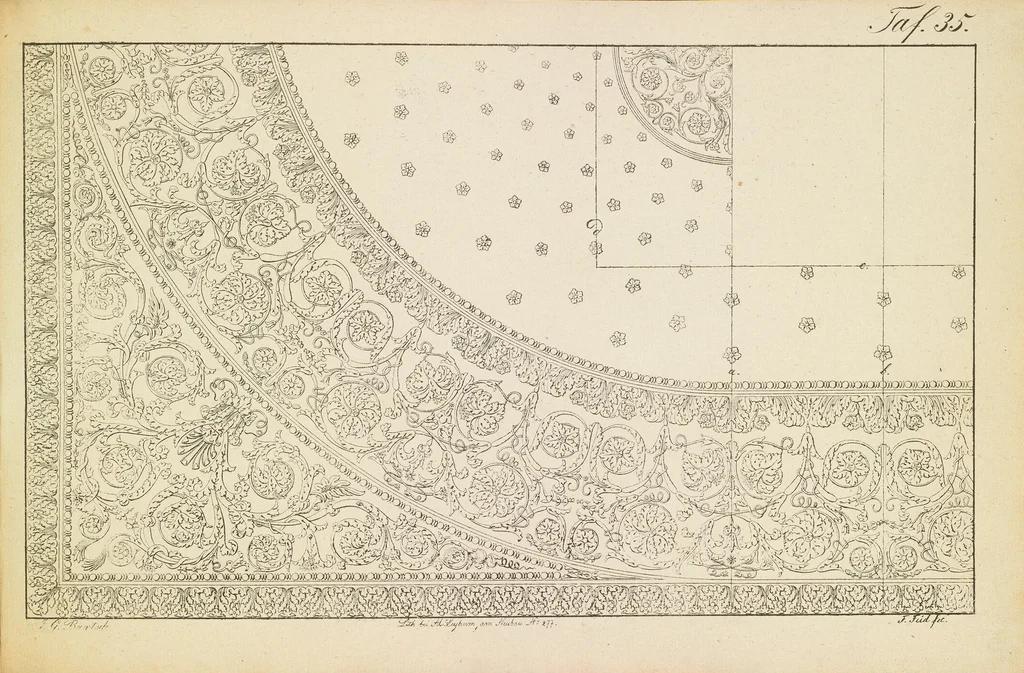 An illustration from Die Vorrichtungskunst der Werkstühle : für die gesammte Seiden- und Wollen-Manufactur, 1832, leaf 75