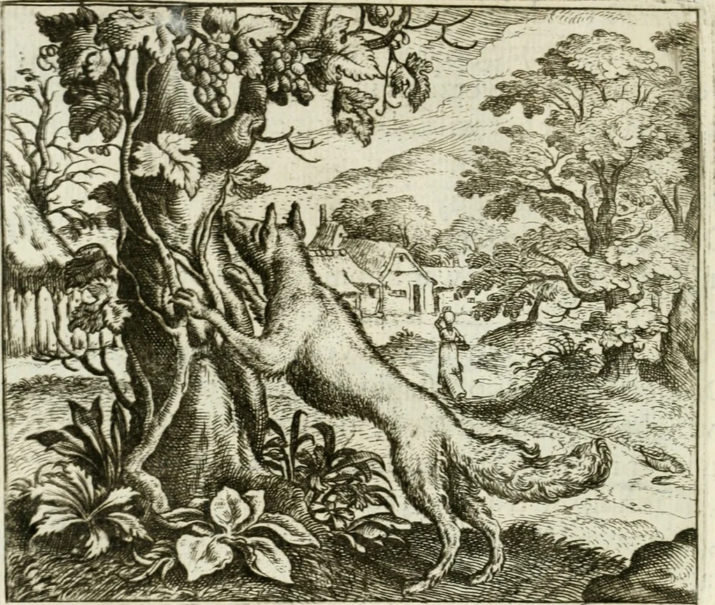 An illustration from Vorstelijcke warande der dieren : waer in de zeden-rijcke philosophie, poëtisch, morael, en historiael, vermakelijck en treffelijck wort voorgestelt : mit exempelen uyt de oude historien, in prose : ende uytleggingen, in rijm verklaert, 1682, leaf 113