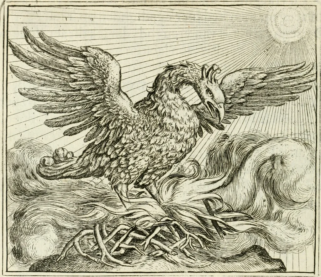 An illustration from Vorstelijcke warande der dieren : waer in de zeden-rijcke philosophie, poëtisch, morael, en historiael, vermakelijck en treffelijck wort voorgestelt : mit exempelen uyt de oude historien, in prose : ende uytleggingen, in rijm verklaert, 1682, leaf 259