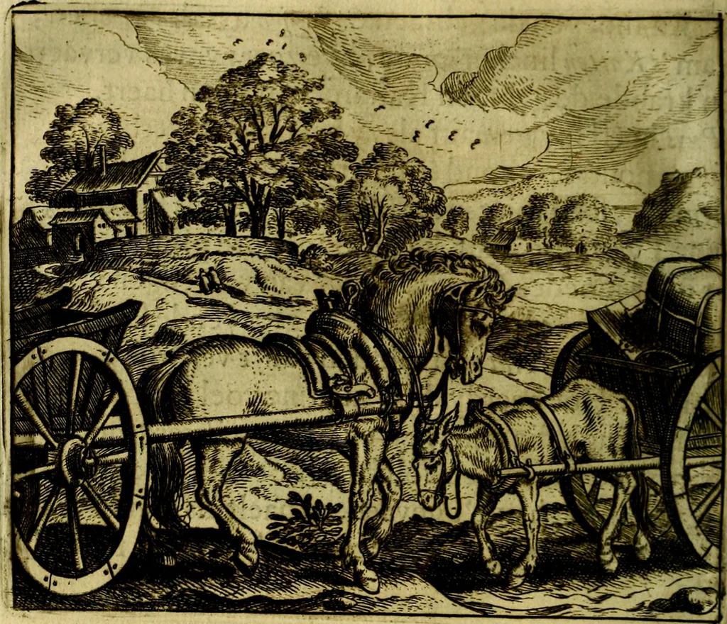 An illustration from Vorstelijcke warande der dieren : waer in de zeden-rijcke philosophie, poëtisch, morael, en historiael, vermakelijck en treffelijck wort voorgestelt : mit exempelen uyt de oude historien, in prose, 1682, leaf 121