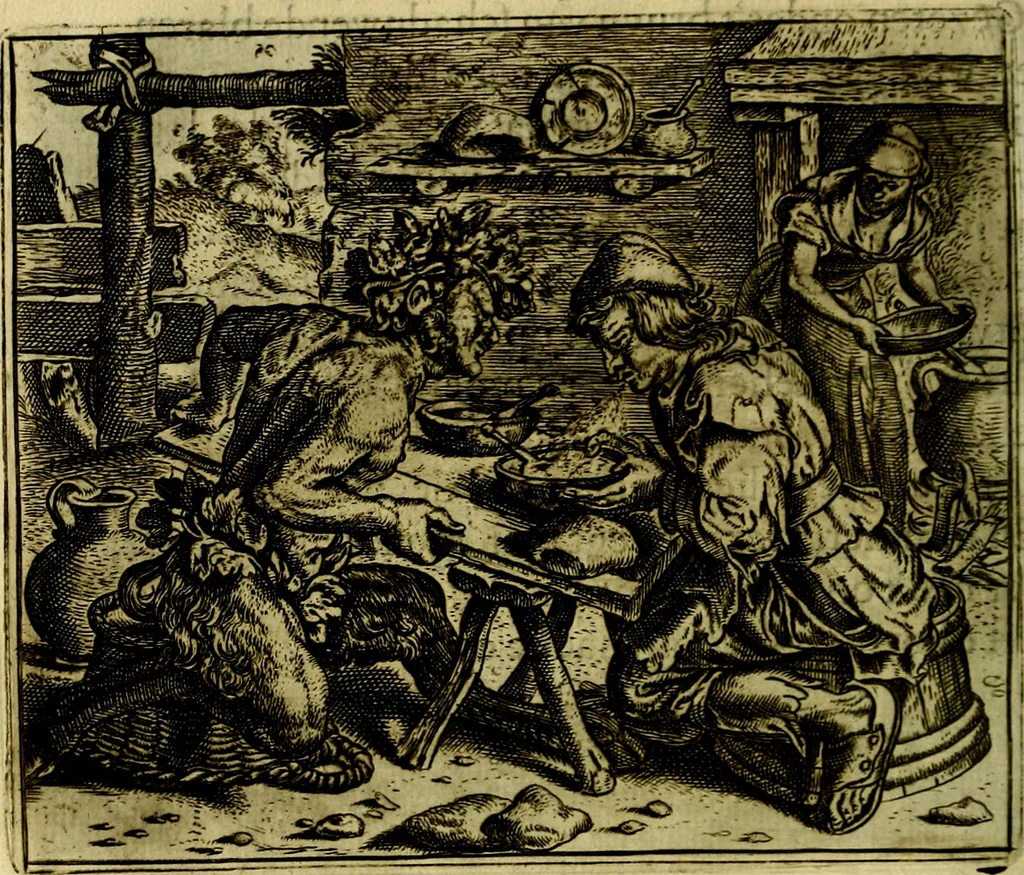An illustration from Vorstelijcke warande der dieren : waer in de zeden-rijcke philosophie, poëtisch, morael, en historiael, vermakelijck en treffelijck wort voorgestelt : mit exempelen uyt de oude historien, in prose, 1682, leaf 151