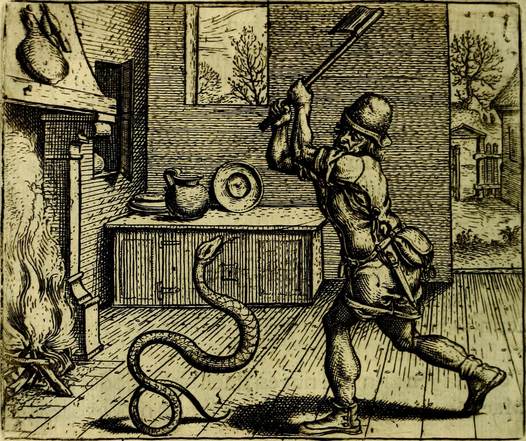 An illustration from Vorstelijcke warande der dieren : waer in de zeden-rijcke philosophie, poëtisch, morael, en historiael, vermakelijck en treffelijck wort voorgestelt : mit exempelen uyt de oude historien, in prose, 1682, leaf 161