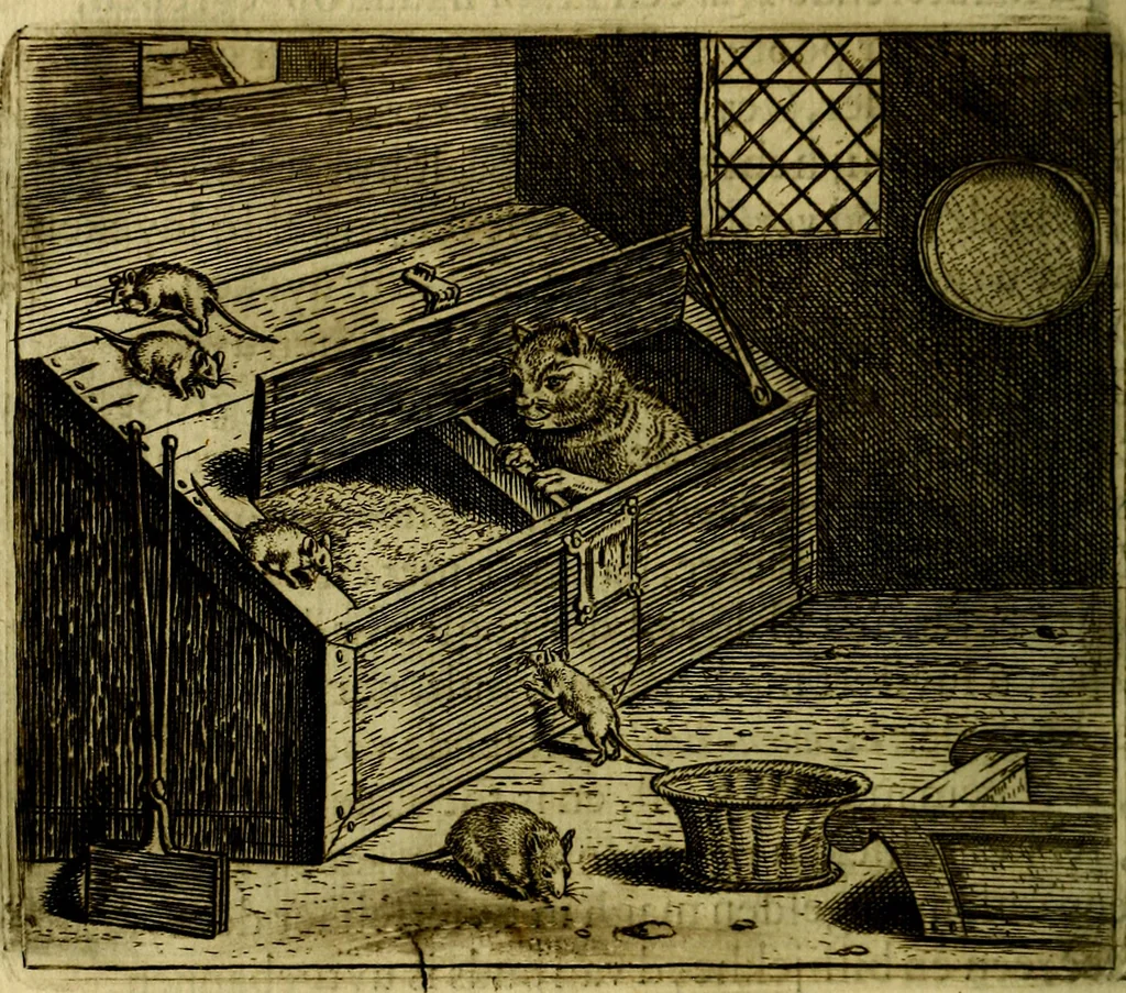 An illustration from Vorstelijcke warande der dieren : waer in de zeden-rijcke philosophie, poëtisch, morael, en historiael, vermakelijck en treffelijck wort voorgestelt : mit exempelen uyt de oude historien, in prose, 1682, leaf 187