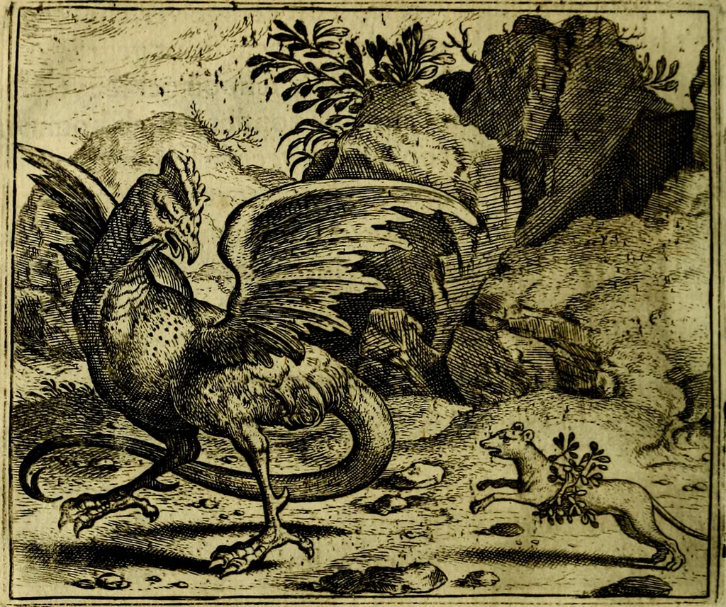 An illustration from Vorstelijcke warande der dieren : waer in de zeden-rijcke philosophie, poëtisch, morael, en historiael, vermakelijck en treffelijck wort voorgestelt : mit exempelen uyt de oude historien, in prose, 1682, leaf 25