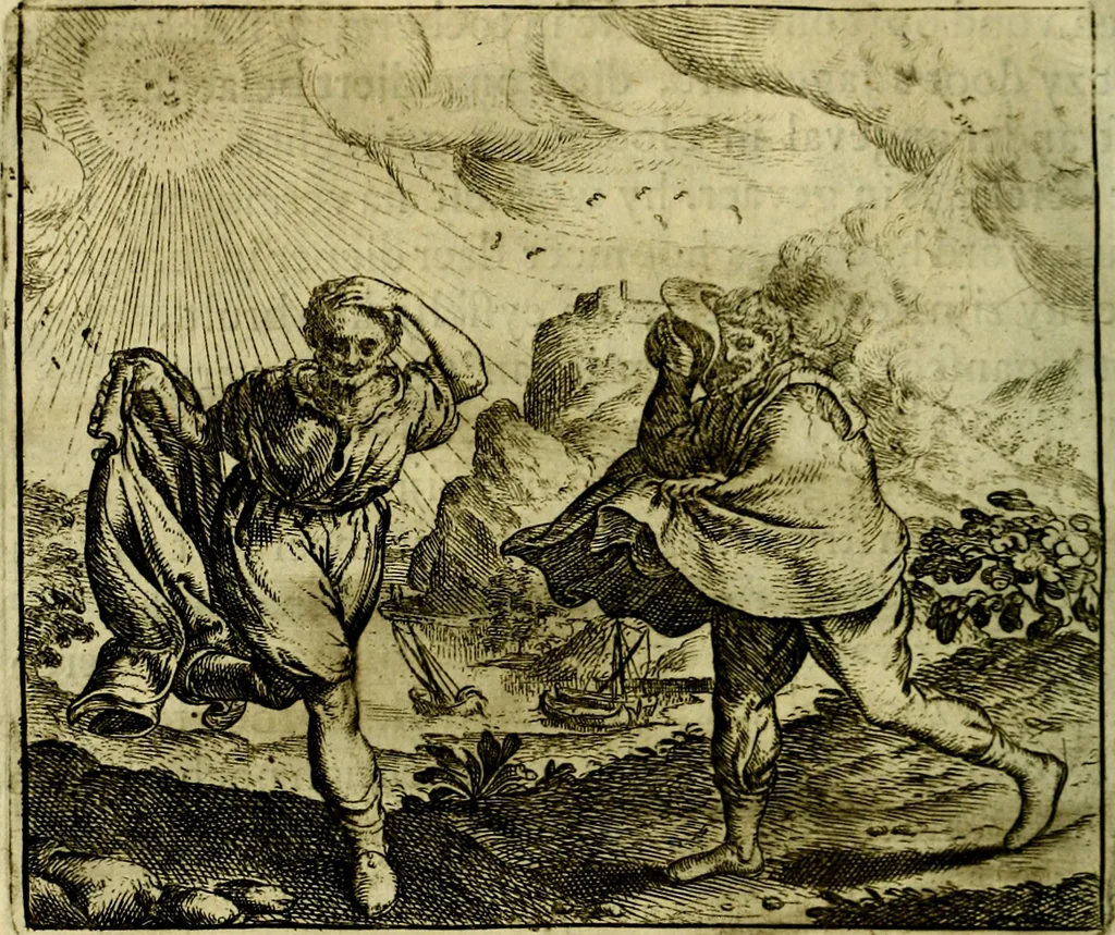An illustration from Vorstelijcke warande der dieren : waer in de zeden-rijcke philosophie, poëtisch, morael, en historiael, vermakelijck en treffelijck wort voorgestelt : mit exempelen uyt de oude historien, in prose, 1682, leaf 39