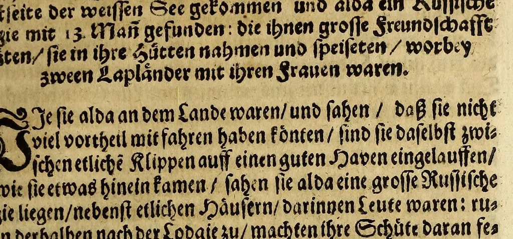 An illustration from Vorstellungen des Norden, oder Bericht von einigen Nordländern, und absonderlich vom dem so genandten Grünlande, : aus Schreibern, welche zu unterschiedenen Zeiten gelebet, auff guter Freunde begehren zusammen gezogen und dargereichet, auch endlich umb ferner zu betrachten, zu ändern und zu mehren, 1675, leaf 139