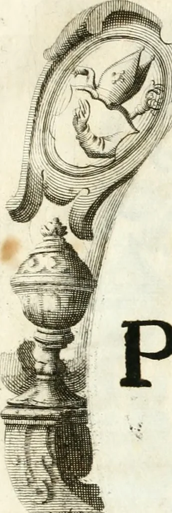 An illustration from Votum unanime Parnassi Salisburgensis deorum judicio et assensu approbatum, dum in celsiss.mum ac rever.mum S.R.I. Principem, Archiepiscopum Salisburgensem &c. &c. electus esset Joannes Ernestus è S.R.I. comitibus de Thun, Episcopus Seccoviensis, 1687, leaf 16