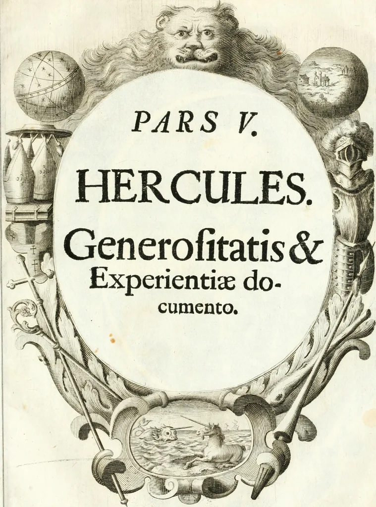 An illustration from Votum unanime Parnassi Salisburgensis deorum judicio et assensu approbatum, dum in celsiss.mum ac rever.mum S.R.I. Principem, Archiepiscopum Salisburgensem &c. &c. electus esset Joannes Ernestus è S.R.I. comitibus de Thun, Episcopus Seccoviensis, 1687, leaf 96