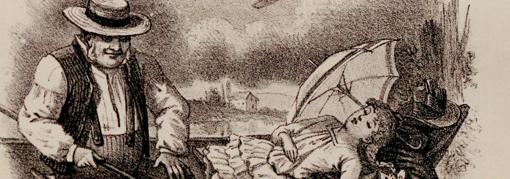 An illustration from Voyage au pays des étoiles : chansonette comique avee [i.e. avec] parlé, 1888, leaf 1