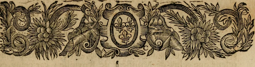 An illustration from Voyage de la France eqvinoxiale en l'isle de Cayenne : entrepris par les François en l'année M.DC.LII. Diuisé en trois livres. Le premier, contient l'etablissement de la colonie. Le second, ce qui s'est passé pendant quinze mois que l'on a demeuré dans la païs. Le troisiesme, traitte du temperament du païs, de la fertilité de sa terre, & des murs & façons de faire des sauuages de cette contrée. Avec vn dictionnaire de la langue du mesme païs., 1664, leaf 30