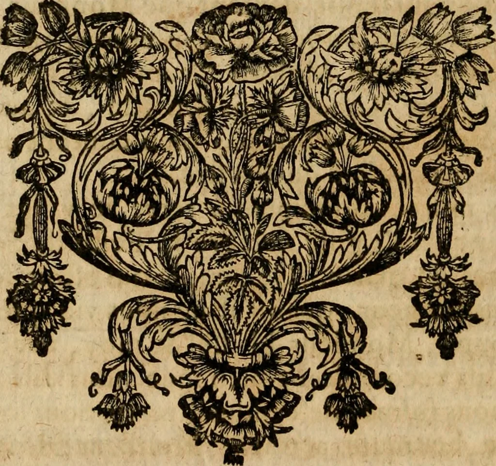An illustration from Voyage de la France eqvinoxiale en l'isle de Cayenne : entrepris par les François en l'année M.DC.LII. Diuisé en trois livres. Le premier, contient l'etablissement de la colonie. Le second, ce qui s'est passé pendant quinze mois que l'on a demeuré dans la païs. Le troisiesme, traitte du temperament du païs, de la fertilité de sa terre, & des murs & façons de faire des sauuages de cette contrée. Avec vn dictionnaire de la langue du mesme païs., 1664, leaf 357
