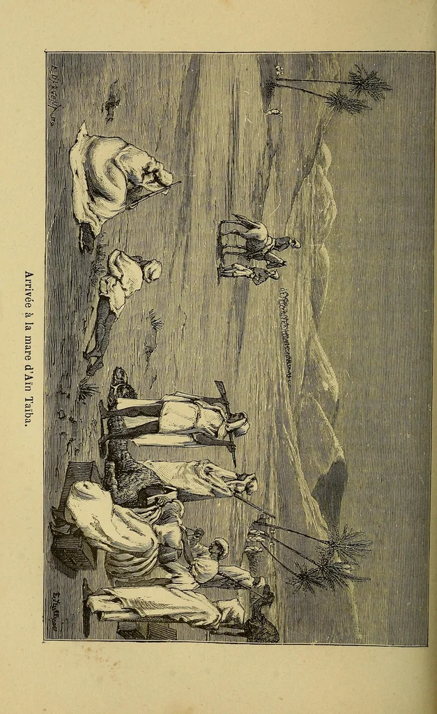 An illustration from Voyage de la mission Flatters au pays des Touareg Azdjers, 1883, leaf 100