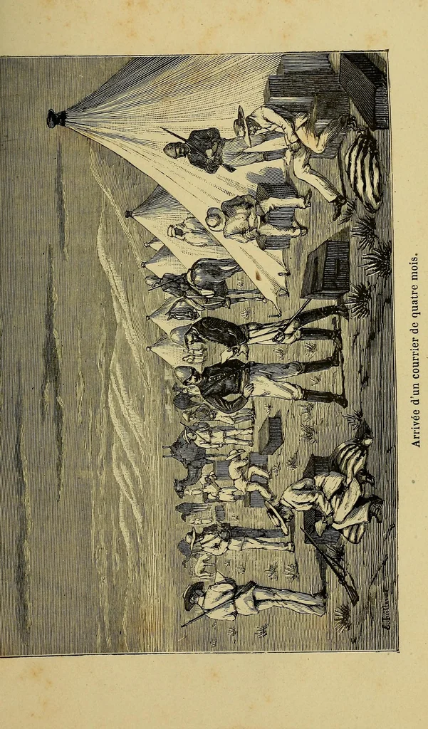 An illustration from Voyage de la mission Flatters au pays des Touareg Azdjers, 1883, leaf 197