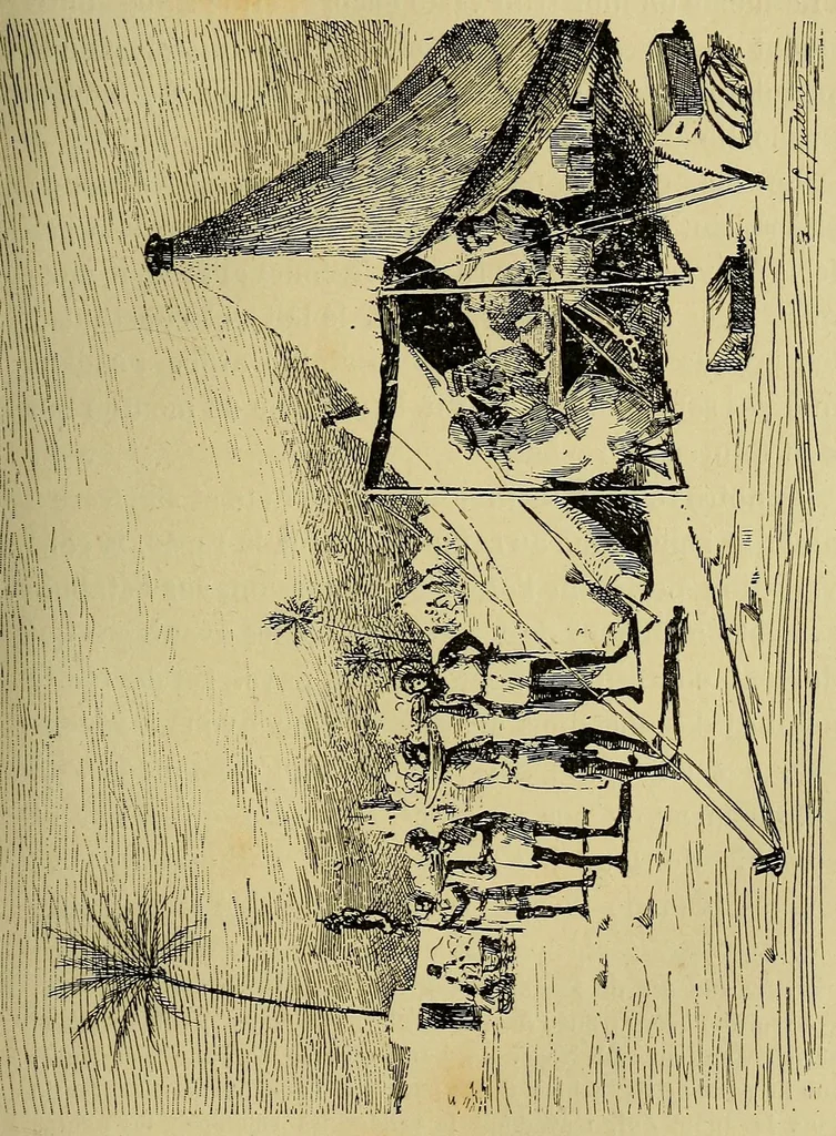 An illustration from Voyage de la mission Flatters au pays des Touareg Azdjers, 1883, leaf 49