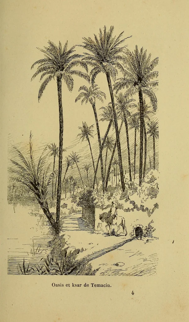 An illustration from Voyage de la mission Flatters au pays des Touareg Azdjers, 1883, leaf 61