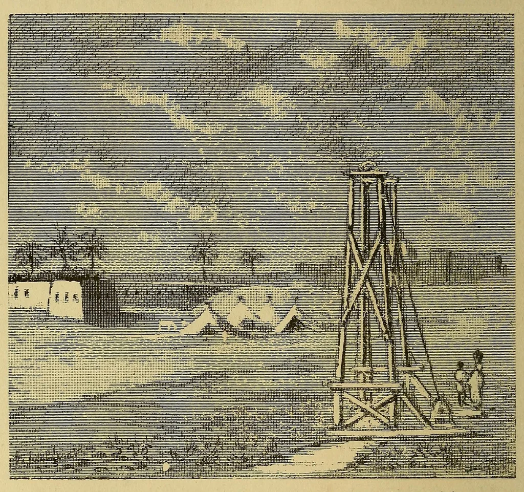 An illustration from Voyage de la mission Flatters au pays des Touareg Azdjers, 1883, leaf 76