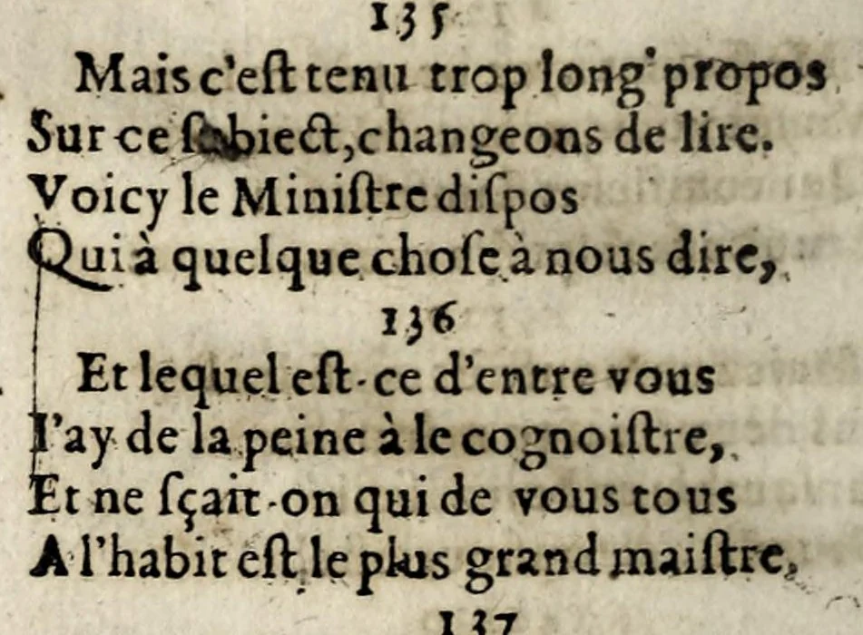 An illustration from Voyage des Huguenots a Queuilly., 1620, leaf 22