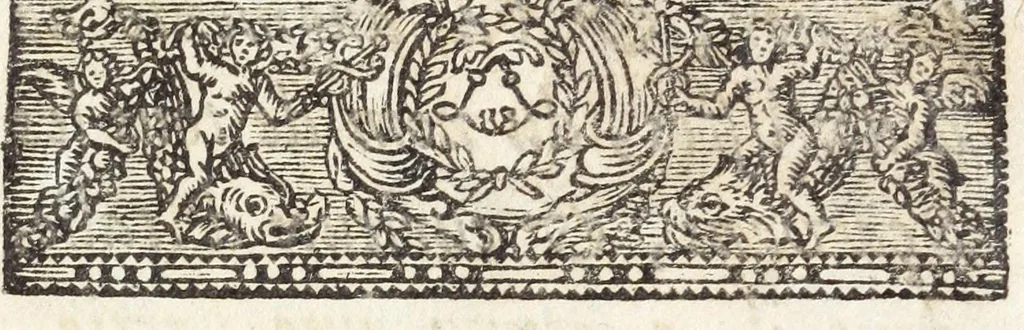 An illustration from Voyage d'Italie curieux et nouveau : enrichi de deux listes, l'une de tous les curieux, & de toutes les principales curiositez de Rome, & l'autre de la pluspart des sçavans, curieux, & ouvriers excellens de toute d'Italie à present vivans, 1681, leaf 7