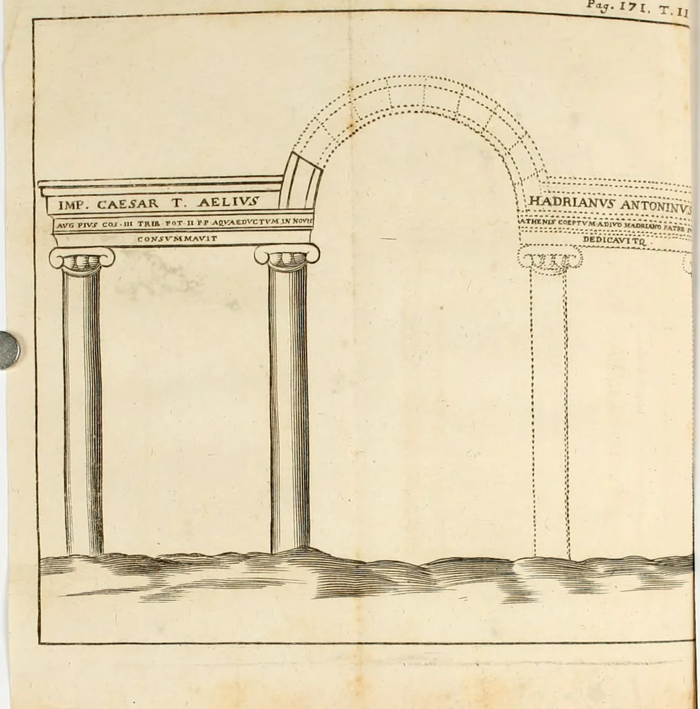 An illustration from Voyage d'Italie, de Dalmatie, de Grece, et du Levant : fait és années 1675 & 1676, 1678, leaf 182