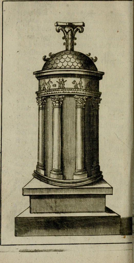 An illustration from Voyage d'Italie, de Dalmatie, de Grece, et du Levant : fait és années 1675 & 1676, 1678, leaf 187