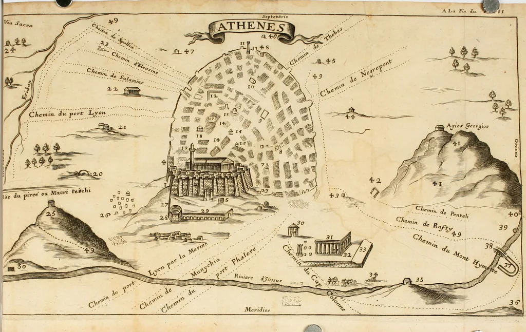 An illustration from Voyage d'Italie, de Dalmatie, de Grece, et du Levant : fait és années 1675 & 1676, 1678, leaf 417