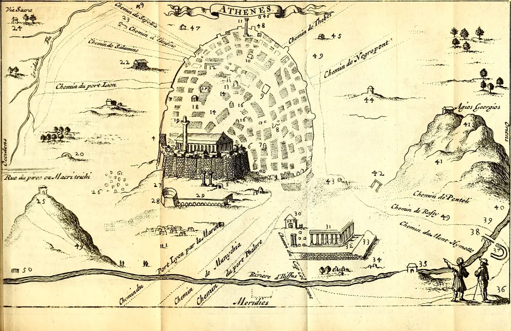 An illustration from Voyage d'Italie, de Dalmatie, de Grece, et du Levant : fait aux années 1675. & 1676., 1679, leaf 234