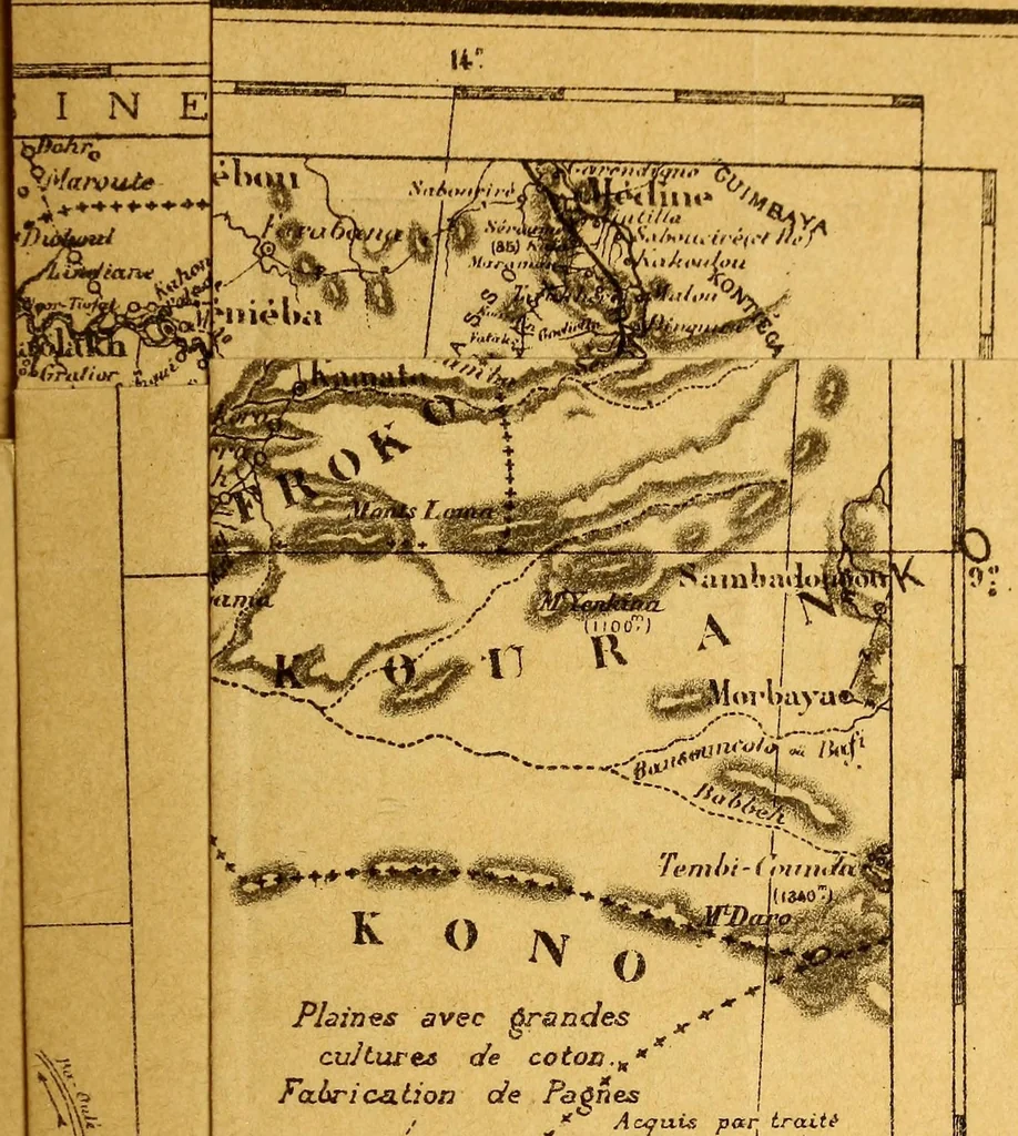 An illustration from Voyage en Sénégambie Haut-Niger, Bambouck, Fouta-Djallon et Grand-Beledougou, 1880-1885, 1888, leaf 237