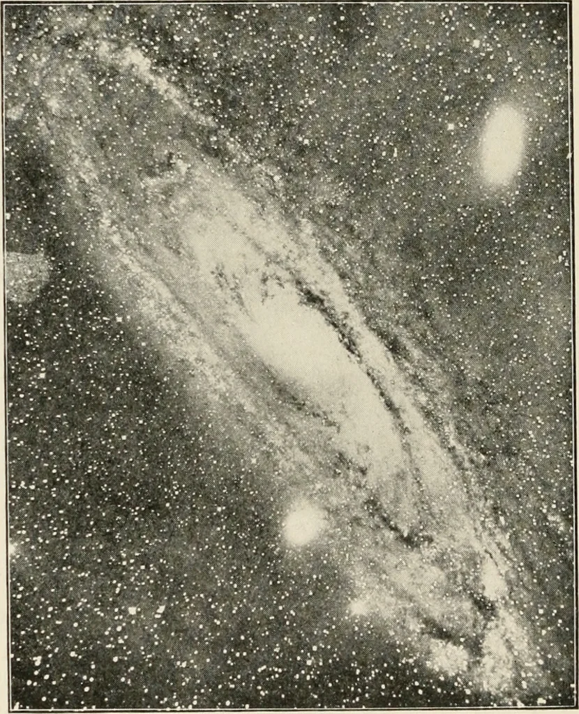 An illustration from A voyage in space; a course of six lectures "adapted to a juvenile auditory" delivered at the Royal Institution at Xmas 1913, 1915, leaf 135