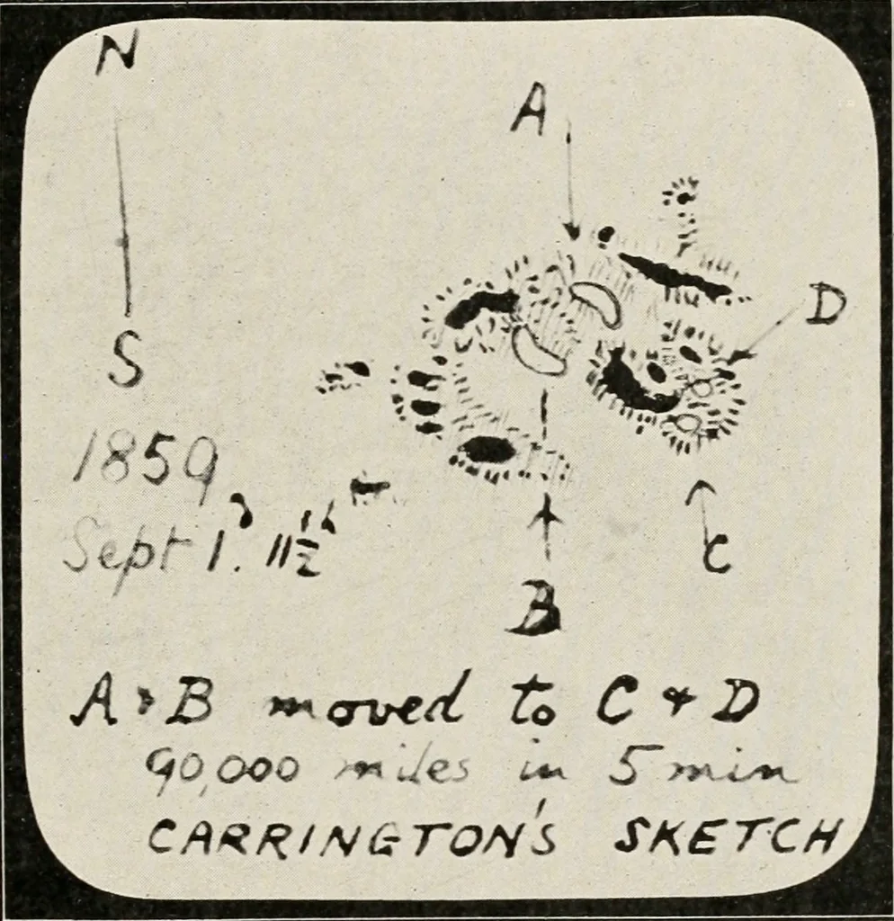 An illustration from A voyage in space; a course of six lectures "adapted to a juvenile auditory" delivered at the Royal Institution at Xmas 1913, 1915, leaf 220