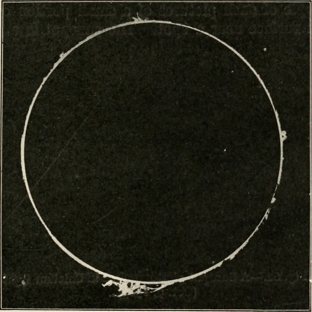 An illustration from A voyage in space; a course of six lectures "adapted to a juvenile auditory" delivered at the Royal Institution at Xmas 1913, 1915, leaf 238