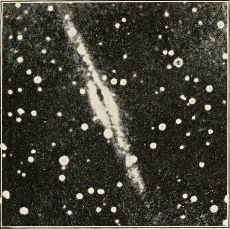 An illustration from A voyage in space; a course of six lectures "adapted to a juvenile auditory" delivered at the Royal Institution at Xmas 1913, 1915, leaf 276