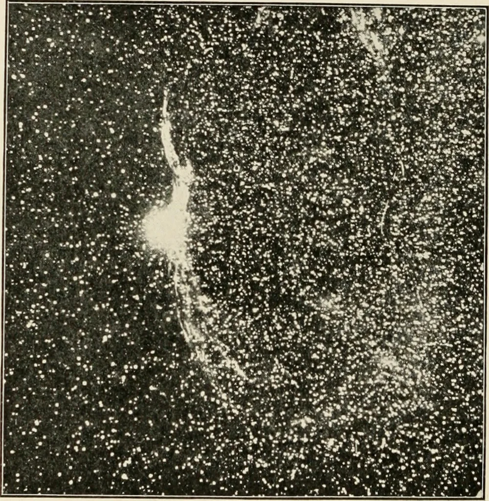 An illustration from A voyage in space; a course of six lectures "adapted to a juvenile auditory" delivered at the Royal Institution at Xmas 1913, 1915, leaf 277
