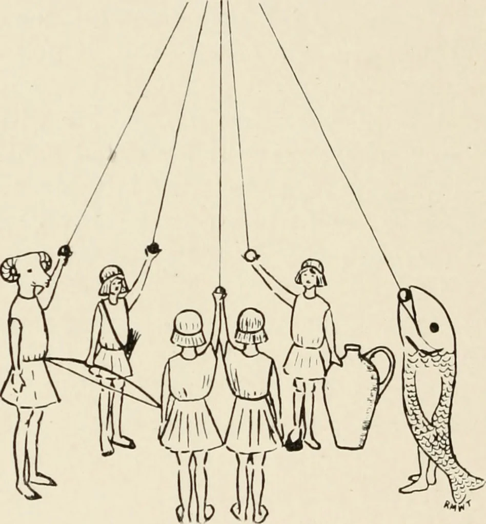 An illustration from A voyage in space; a course of six lectures "adapted to a juvenile auditory" delivered at the Royal Institution at Xmas 1913, 1915, leaf 309