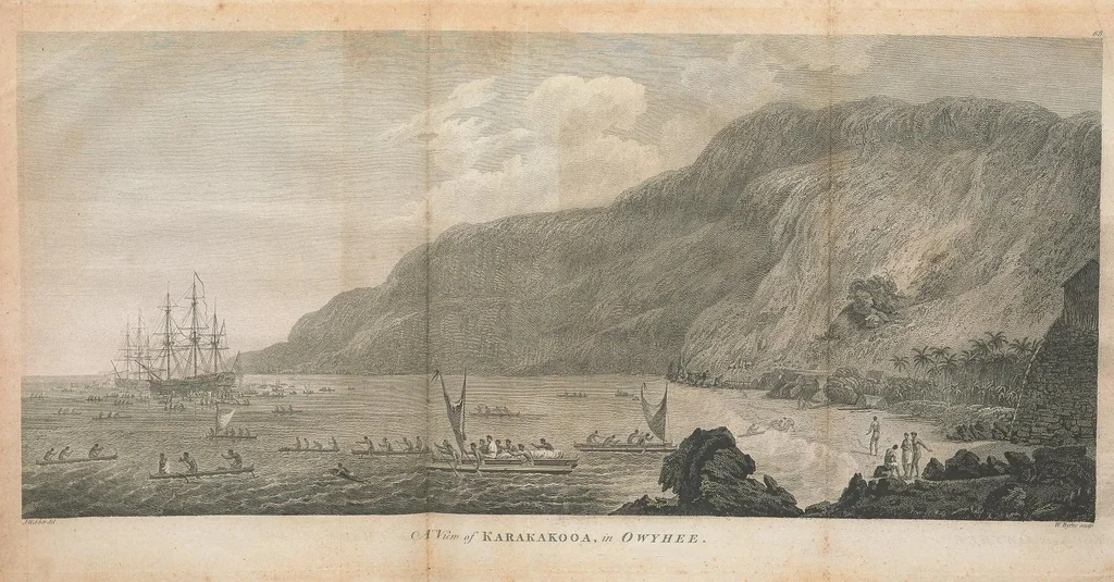 An illustration from A voyage to the Pacific Ocean : undertaken, by the command of His Majesty, for making discoveries in the northern hemisphere : performed under the direction of Captains Cook, Clerke, and Gore, in His Majesty's ships the Resolution and Discovery; in the years 1776, 1777, 1778, 1779, and 1780 : in three volumes, 1785, leaf 89