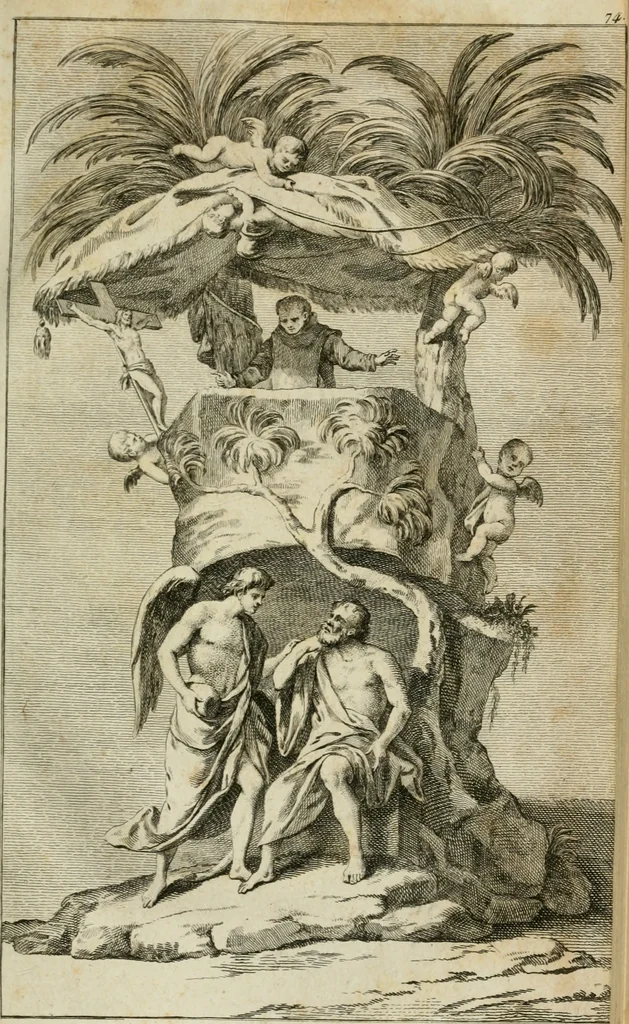 An illustration from Voyage pittoresque de la Flandre et du Brabant : avec des réflexions relativement aux arts & quelques gravures, 1769, leaf 100