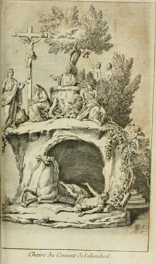 An illustration from Voyage pittoresque de la Flandre et du Brabant : avec des réflexions relativement aux arts & quelques gravures, 1769, leaf 158