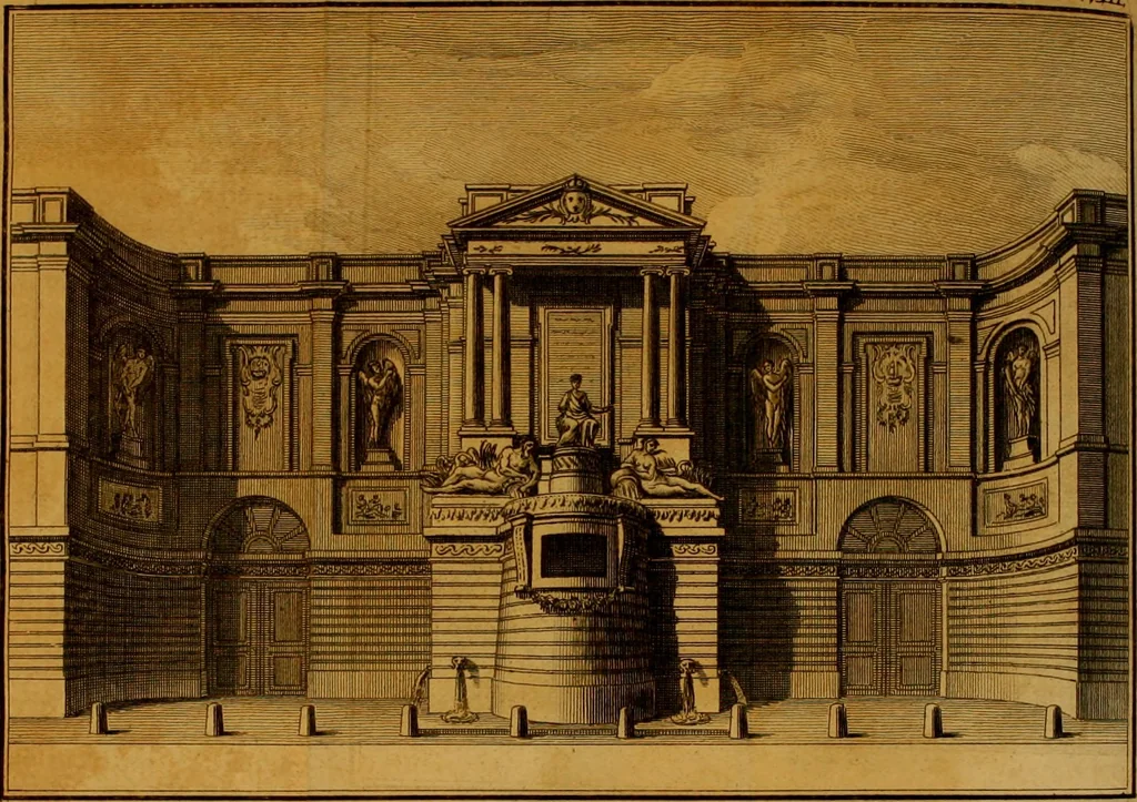 An illustration from Voyage pittoresque de Paris : ou, Indication de tout ce qu'il y a de plus beau dans cette ville, en peinture, sculpture & architecture, par M.D***, 1778, leaf 405