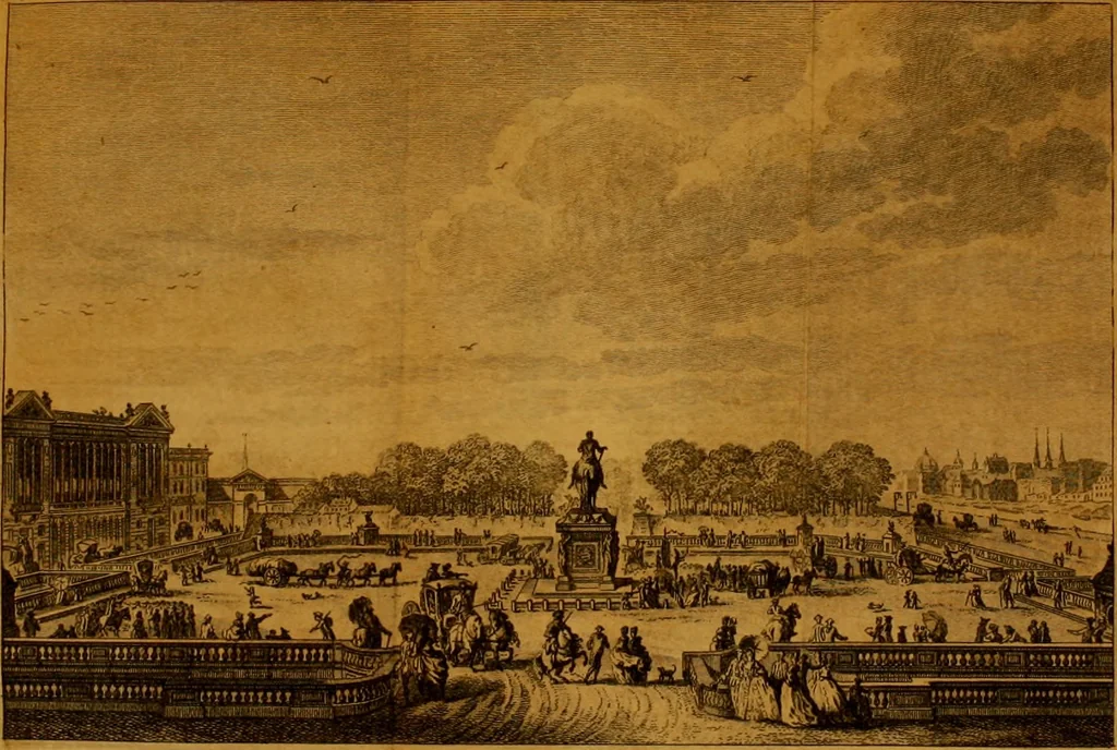 An illustration from Voyage pittoresque de Paris : ou, Indication de tout ce qu'il y a de plus beau dans cette ville, en peinture, sculpture & architecture, par M.D***, 1778, leaf 96