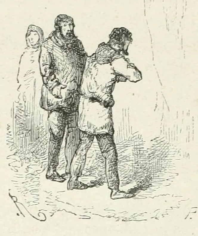 An illustration from Voyages et aventures du capitaine Hatteras : les Anglais au pôle nord -- Le désert de glace, 1867, leaf 344