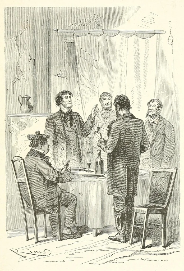 An illustration from Voyages et aventures du capitaine Hatteras : les Anglais au pôle nord -- Le désert de glace, 1867, leaf 387