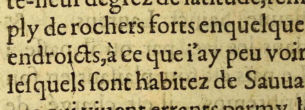 An illustration from Voyages et descouuertures faites en la Nouuelle France, depuis l'année 1615. iusques à la fin de l'année 1618., 1620, leaf 174