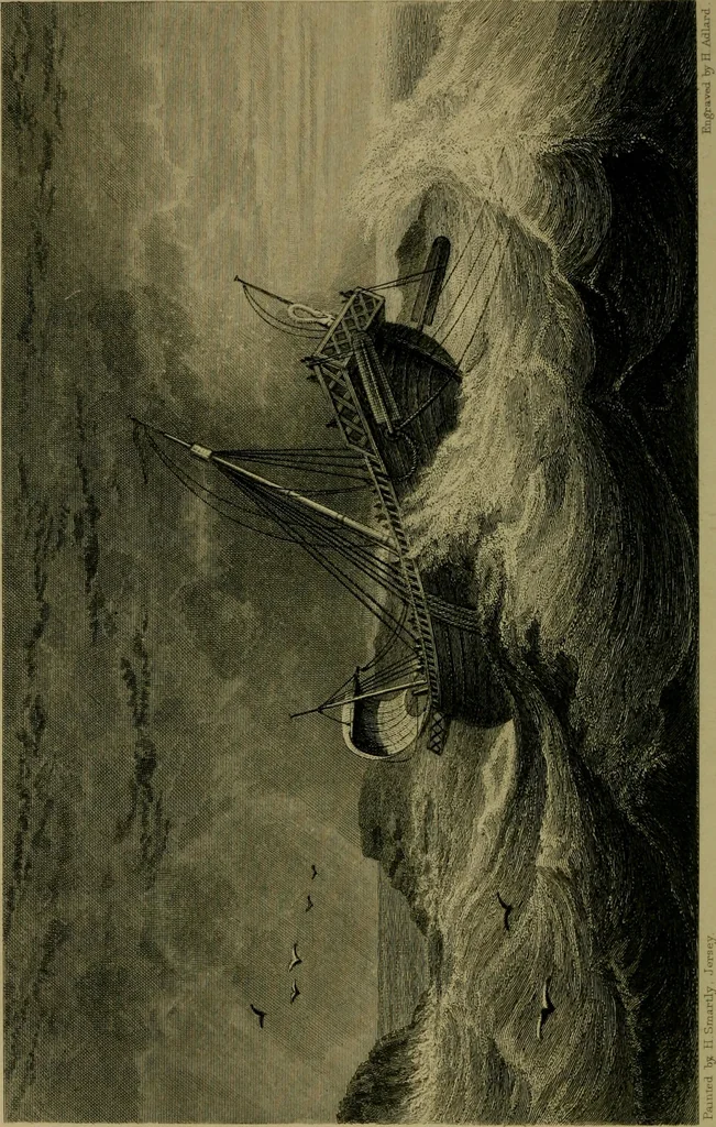 An illustration from The voyage and shipwreck of St. Paul, with dissertations on the life and writings of St. Luke, and the ships and navigation of the ancients, 1880, leaf 209