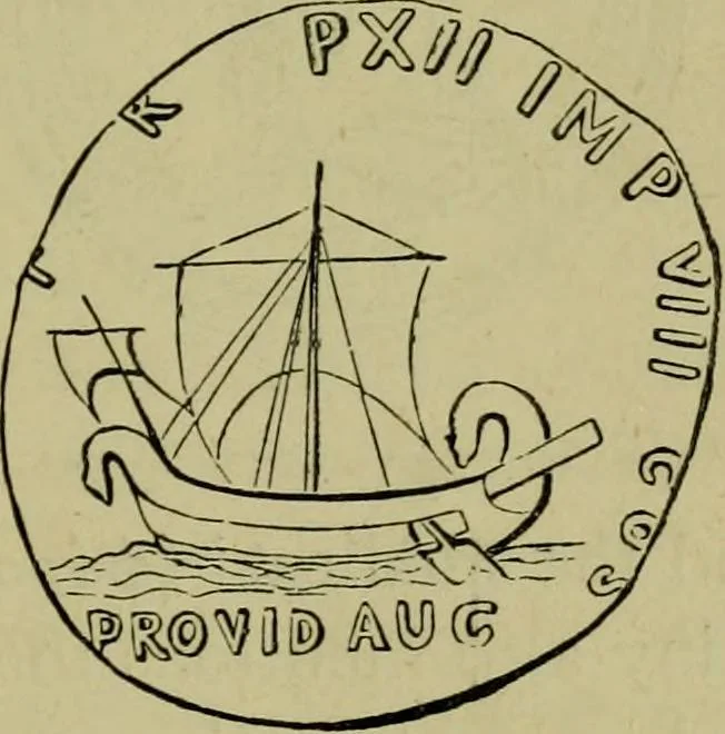 An illustration from The voyage and shipwreck of St. Paul, with dissertations on the life and writings of St. Luke, and the ships and navigation of the ancients, 1880, leaf 270