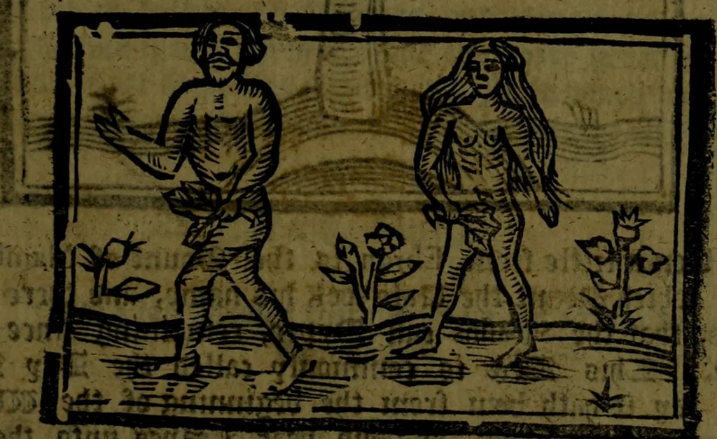 An illustration from The voyages & travels of Sir John Mandevile, Knight, wherein is set down the way to the Holy Land, and to Hierusalem, as also to the lands of the great Caan, and of Prestor John, to Inde, and divers other countries, together with many and strange marvels therein, 1684, leaf 34