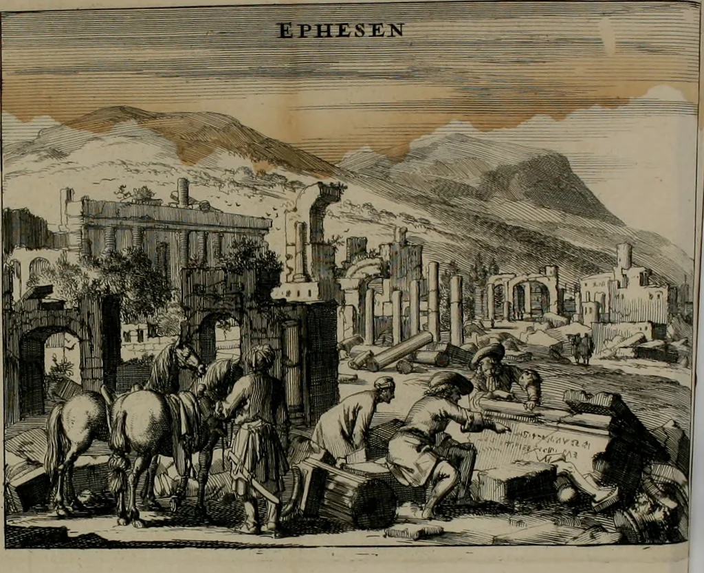 An illustration from Voyagie door Italien, Dalmatien, Grieckenland, en de Levant. Gedaan in de jaren 1675 en 1676, 1689, leaf 157