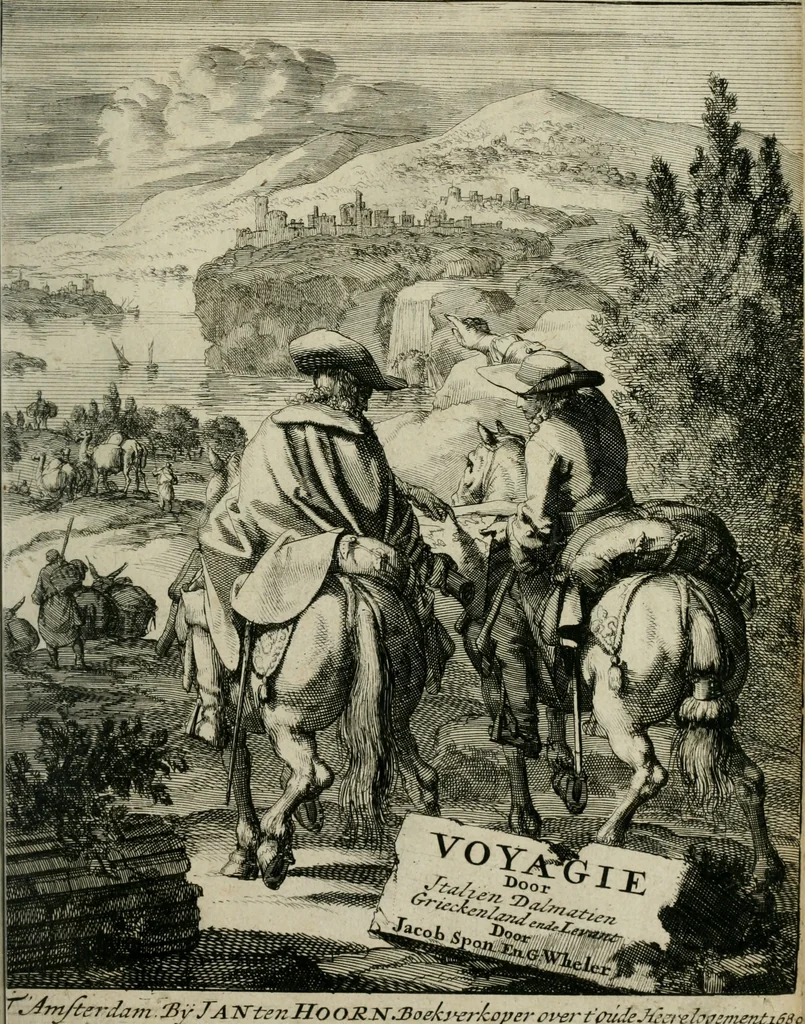 An illustration from Voyagie door Italien, Dalmatien, Grieckenland, en de Levant. Gedaan in de jaren 1675 en 1676, 1689, leaf 4