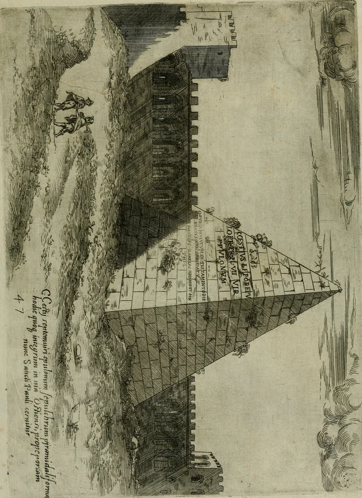 An illustration from Vrbis Romae aedificiorvm illvstrivmqvae svpersvnt reliqviae, 1569, leaf 100